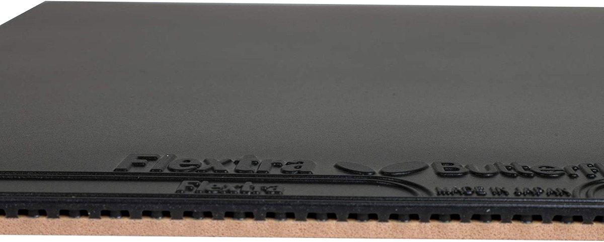 Butterfly Flextra Table Tennis Rubber: Close-up of Rubber Profile